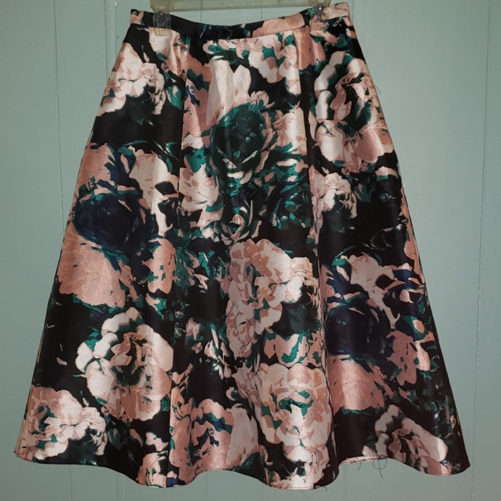 Floral midi skirt